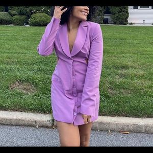 Purple Zara Blazer Dress